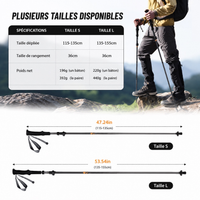 TRACE Traverse Lite — Bâtons de randonnée pliables